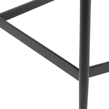 Eichholtz Folsom Counter Stool, Brooklyn Black, Black Legs (A118866)