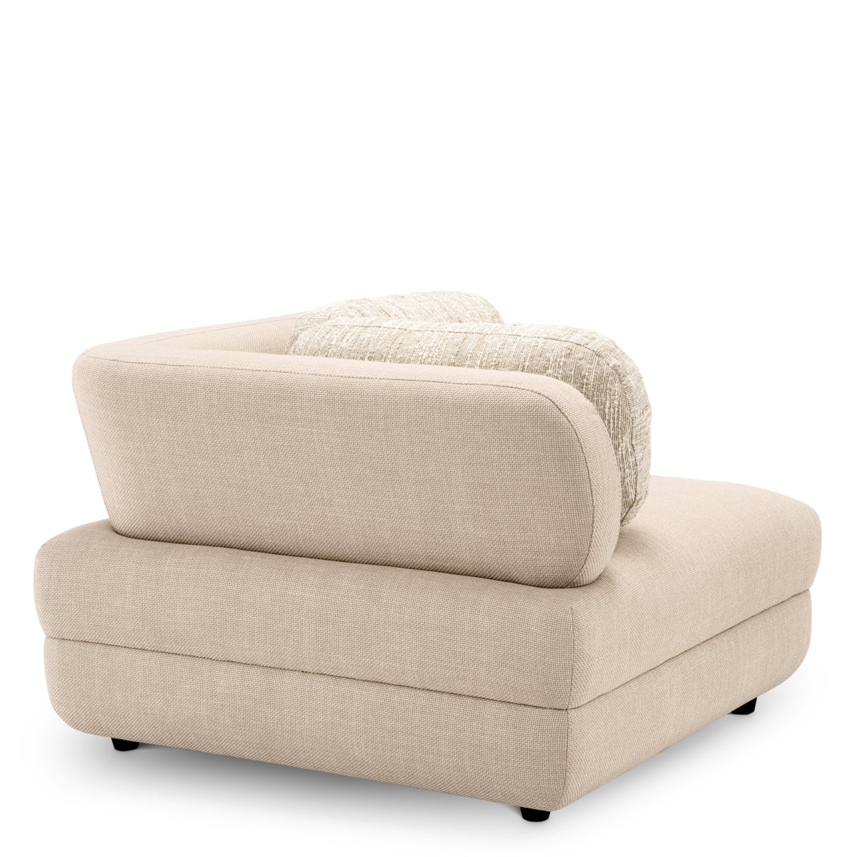 Eichholtz Paulo Modular Sofa, Scalea Sand, Bouclé Sonata Cream, Black Feet (A118868)