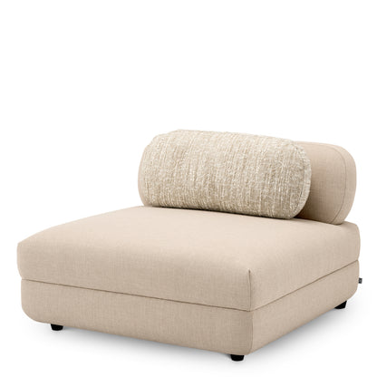 Eichholtz Paulo Modular Sofa, Scalea Sand, Bouclé Sonata Cream, Black Feet (A118869)