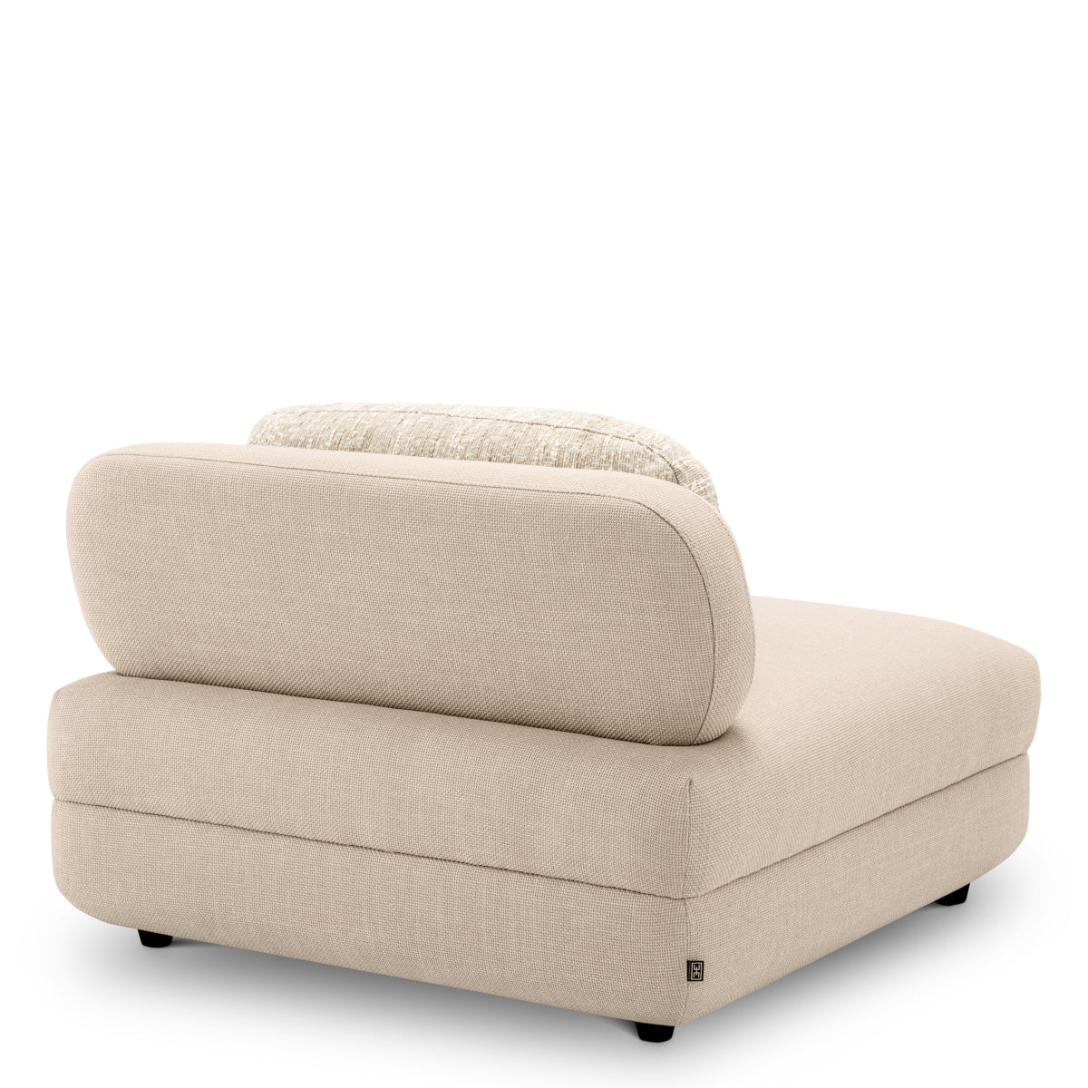 Eichholtz Paulo Modular Sofa, Scalea Sand, Bouclé Sonata Cream, Black Feet (A118869)