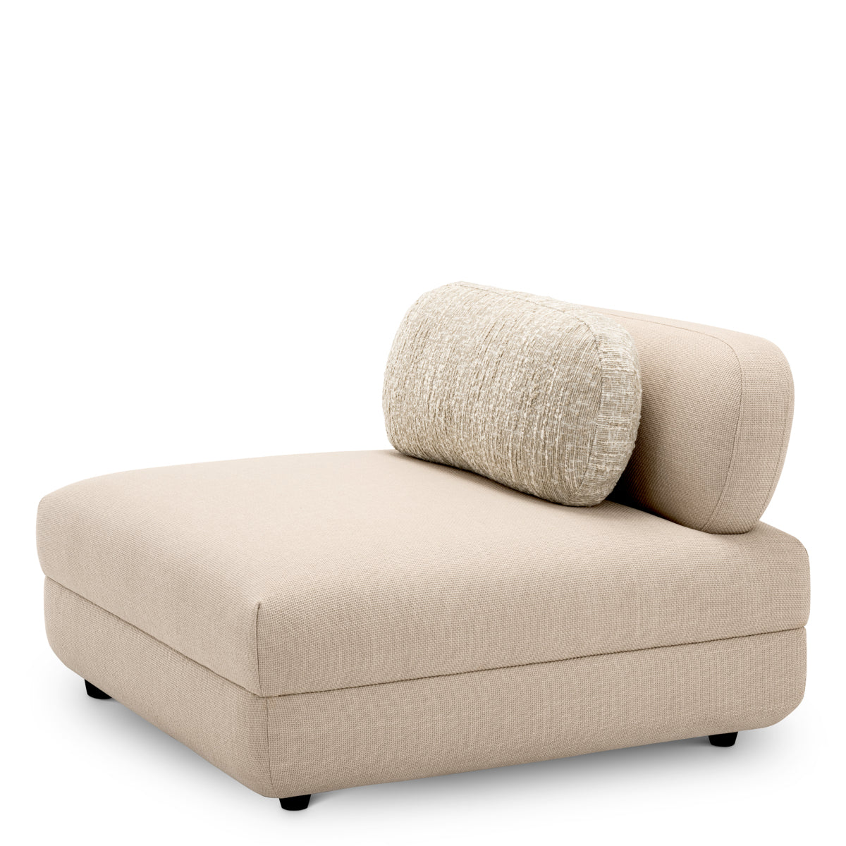 Eichholtz Paulo Modular Sofa, Scalea Sand, Bouclé Sonata Cream, Black Feet (A118869)
