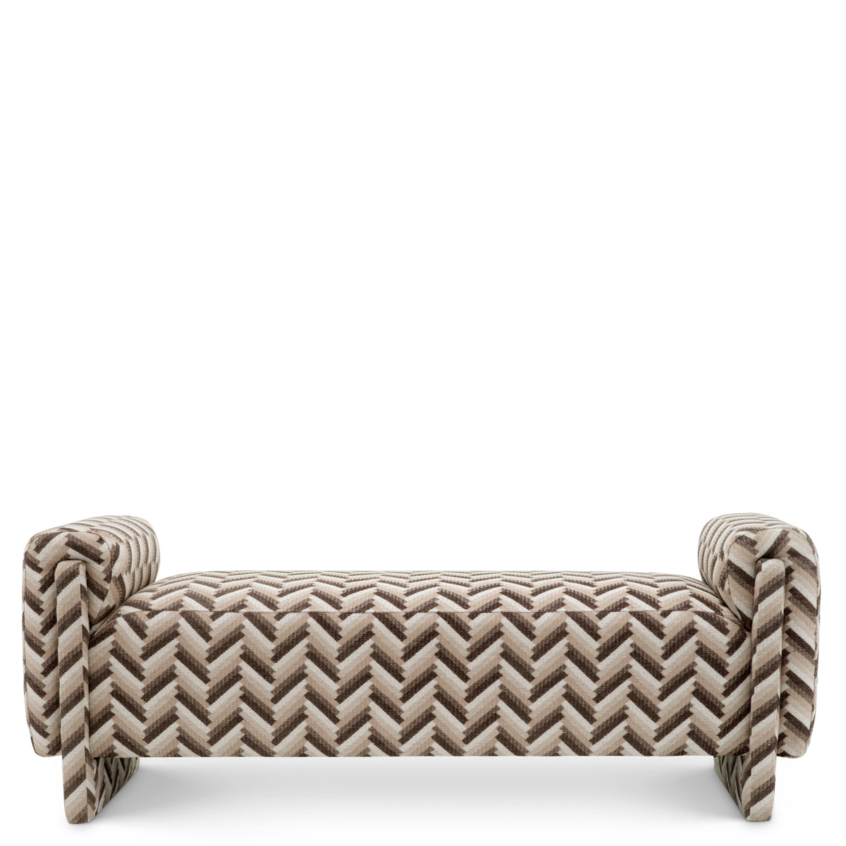 Eichholtz Del Vale Bench, Chevron Brown (A118883)