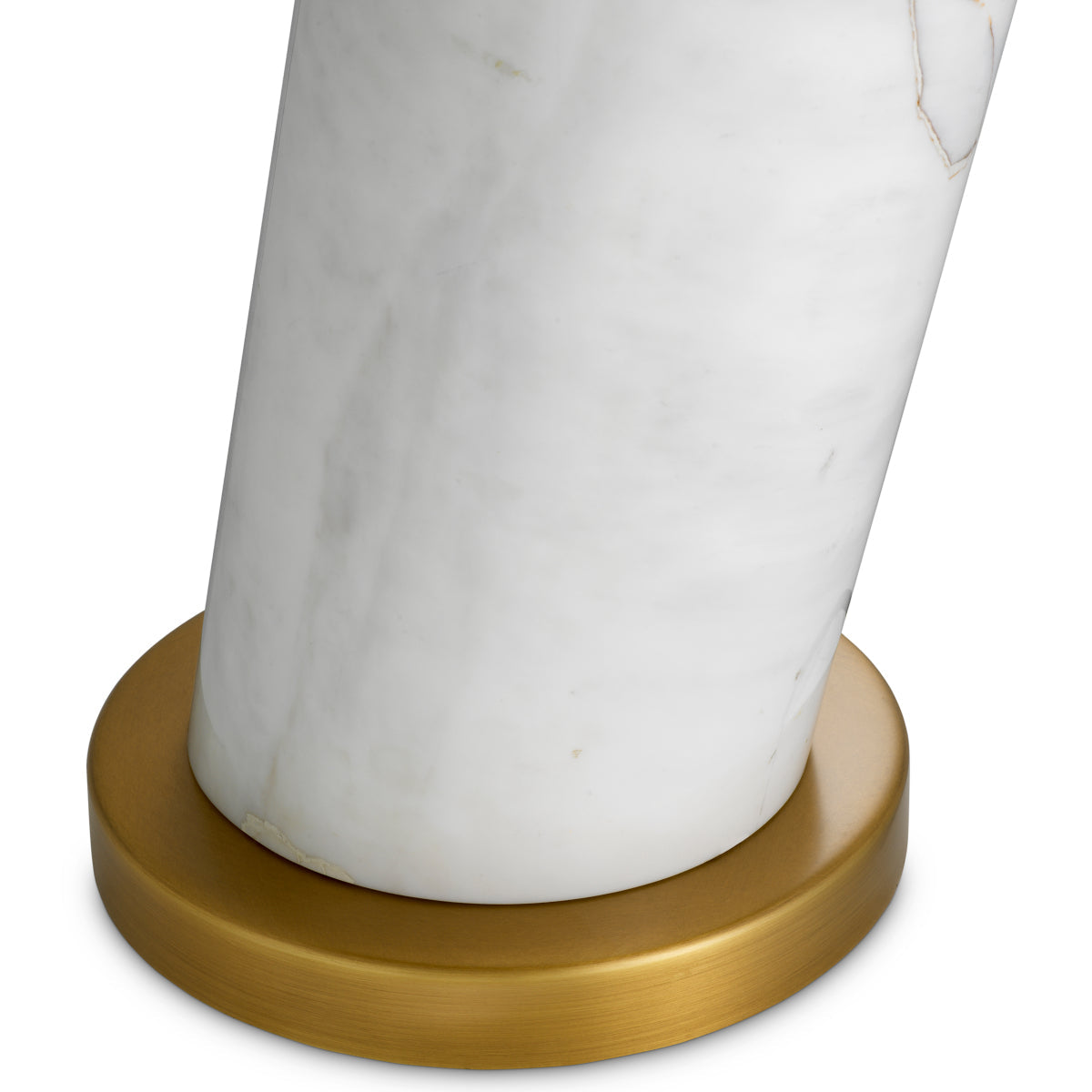 Eichholtz Daniel Table Lamp, White Marble, Antique Brass (118906UL)