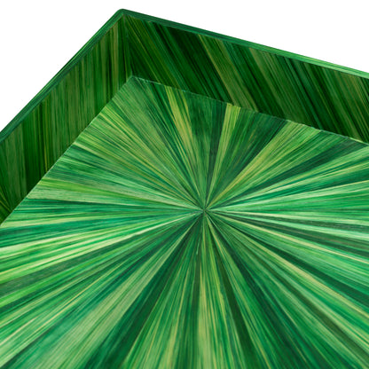 Eichholtz Harvard Desk Tray, Small, Straw Marquetry Green (118911)