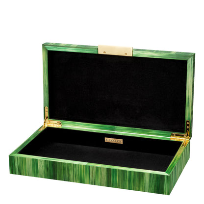 Eichholtz Harvard Box, Straw Marquetry Green (118914)