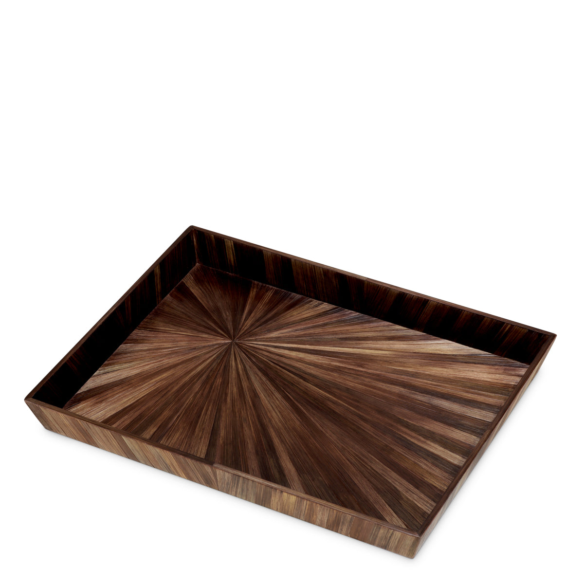 Eichholtz Harvard Desk Tray, Large, Straw Marquetry Brown (118928)