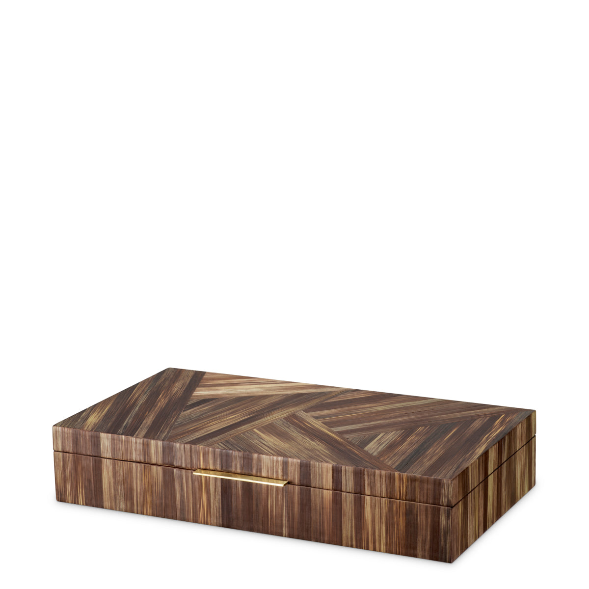 Eichholtz Harvard Box, Straw Marquetry Brown (118932)