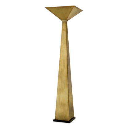 Eichholtz Augustus Floor Lamp, Vintage Brass, Black Granite Base (118939UL)