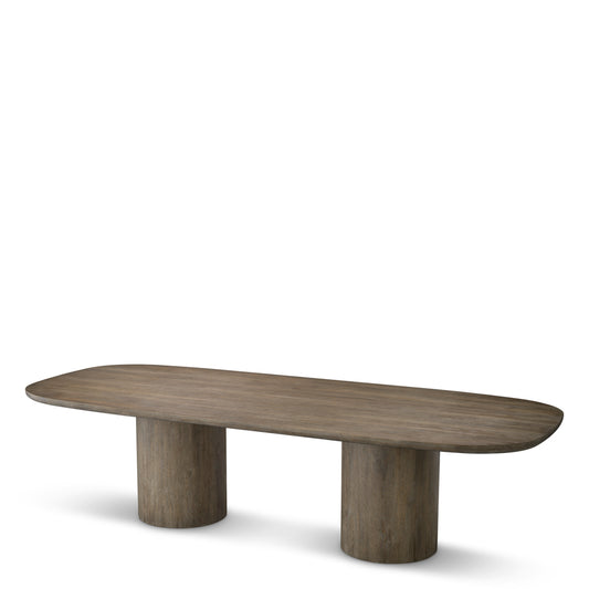 Eichholtz Glenmont Dining Table, Silverstone Oak Veneer (118947)