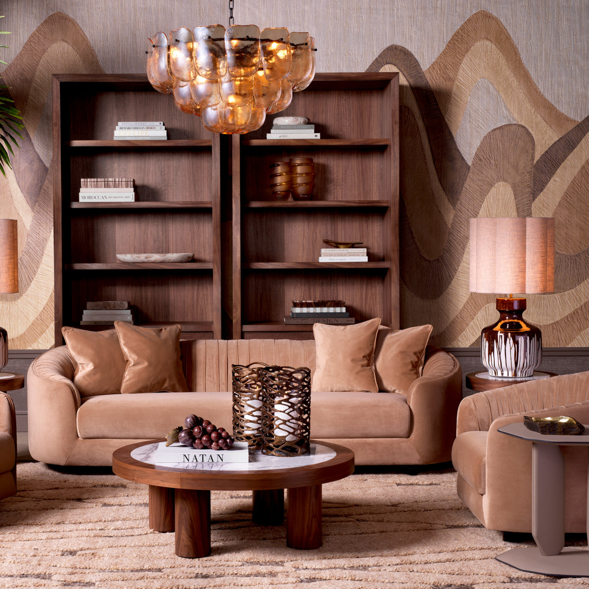 Eichholtz Jameson Sofa, Amaro Camel, Black Feet (118991)