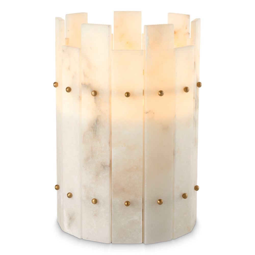 Eichholtz Ruby Hurricane, Antique Brass, Alabaster (119020)