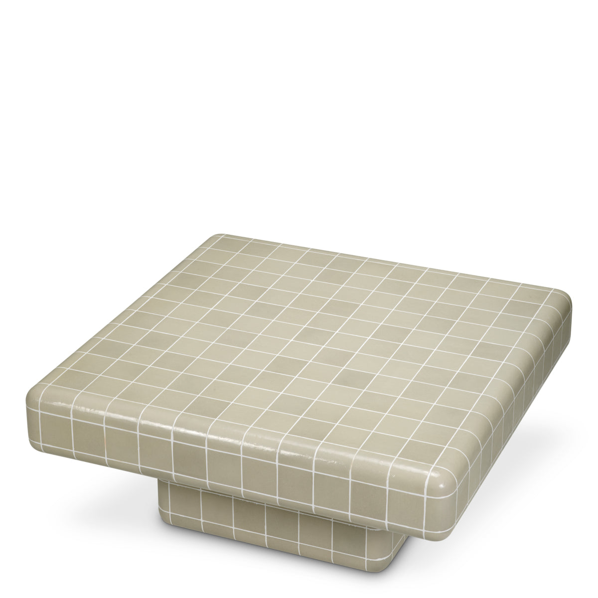 Eichholtz Mateo Outdoor Coffee Table, Light Grey Glaze (119027)
