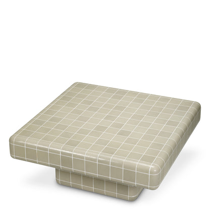 Eichholtz Mateo Outdoor Coffee Table, Light Grey Glaze (119027)