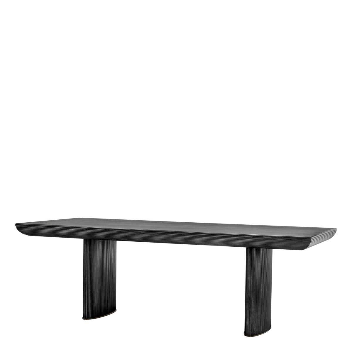Eichholtz Winston Dining Table, Charcoal Grey Oak Veneer (119058)