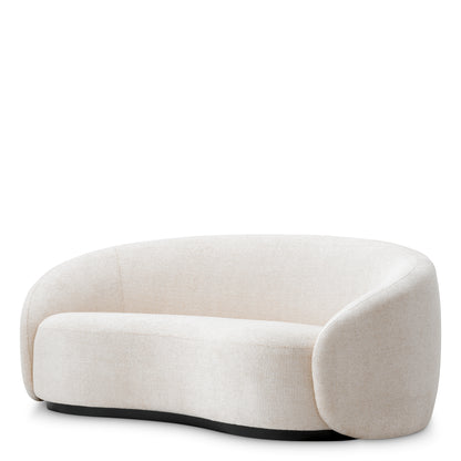 Eichholtz Amore Sofa, Lyssa Off-white, Black Wooden Base (A119091)