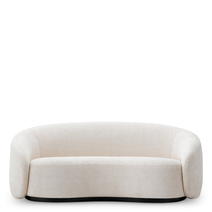 Eichholtz Amore Sofa, Lyssa Off-white, Black Wooden Base (A119091)