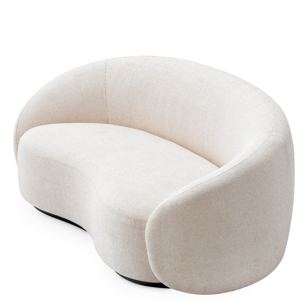 Eichholtz Amore Sofa, Lyssa Off-white, Black Wooden Base (A119091)