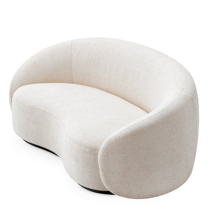 Eichholtz Amore Sofa, Lyssa Off-white, Black Wooden Base (A119091)