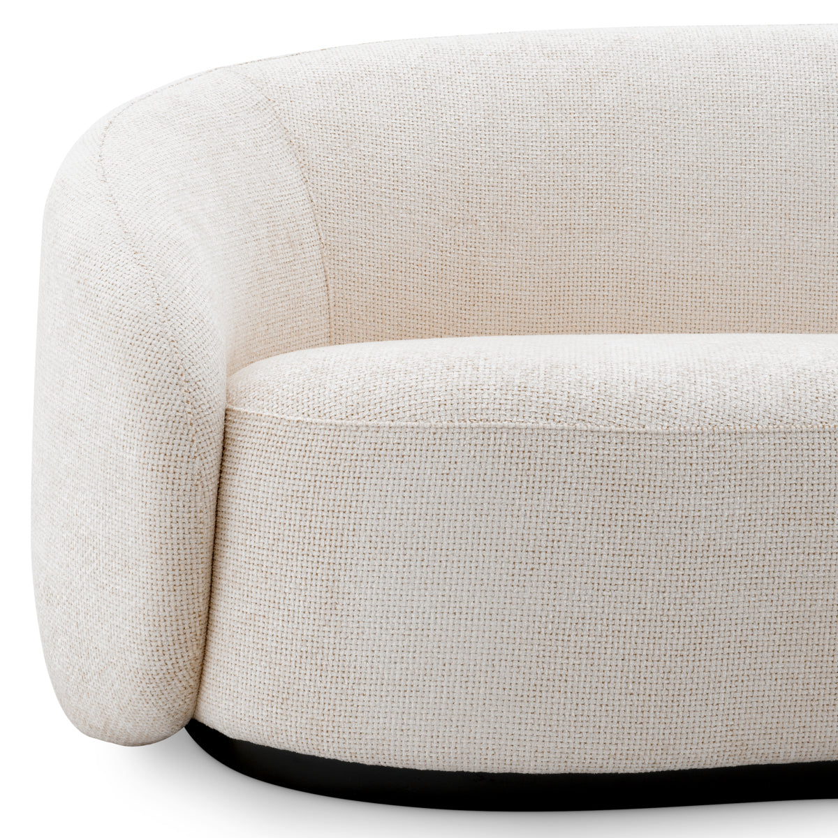 Eichholtz Amore Sofa, Lyssa Off-white, Black Wooden Base (A119091)