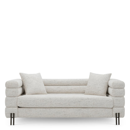 Eichholtz York Sofa, Small, Seashell Off-white, Bronze Legs (A119092)