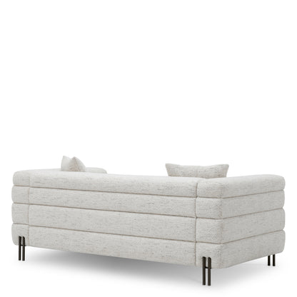 Eichholtz York Sofa, Small, Seashell Off-white, Bronze Legs (A119092)