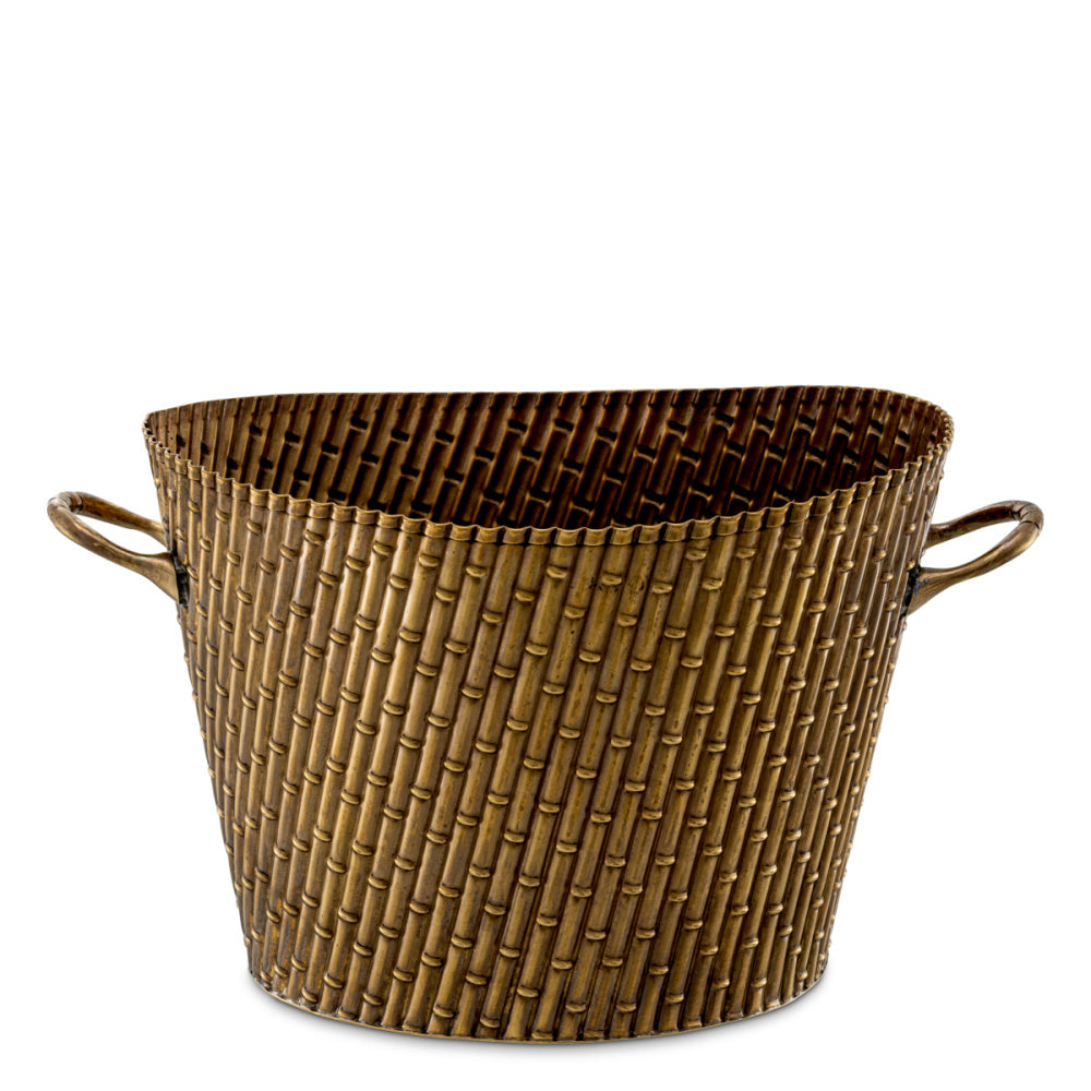 Eichholtz Barletta Wine Cooler, Small, Vintage Brass (119096)
