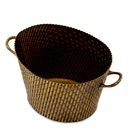 Eichholtz Barletta Wine Cooler, Small, Vintage Brass (119096)