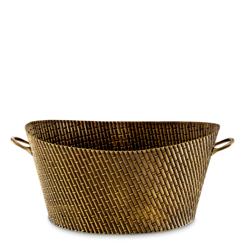 Eichholtz Barletta Wine Cooler, Large, Vintage Brass (119097)