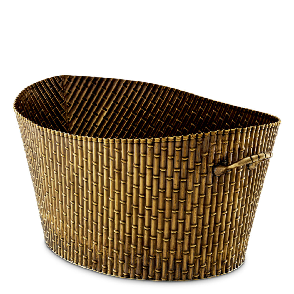 Eichholtz Barletta Wine Cooler, Large, Vintage Brass (119097)