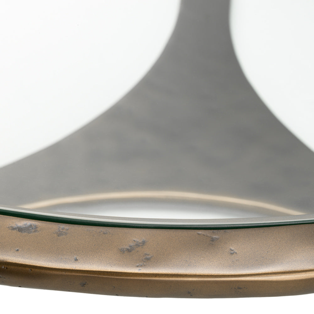 Eichholtz Cambronne Coffee Table, Bronze, Clear Glass Top (119143)