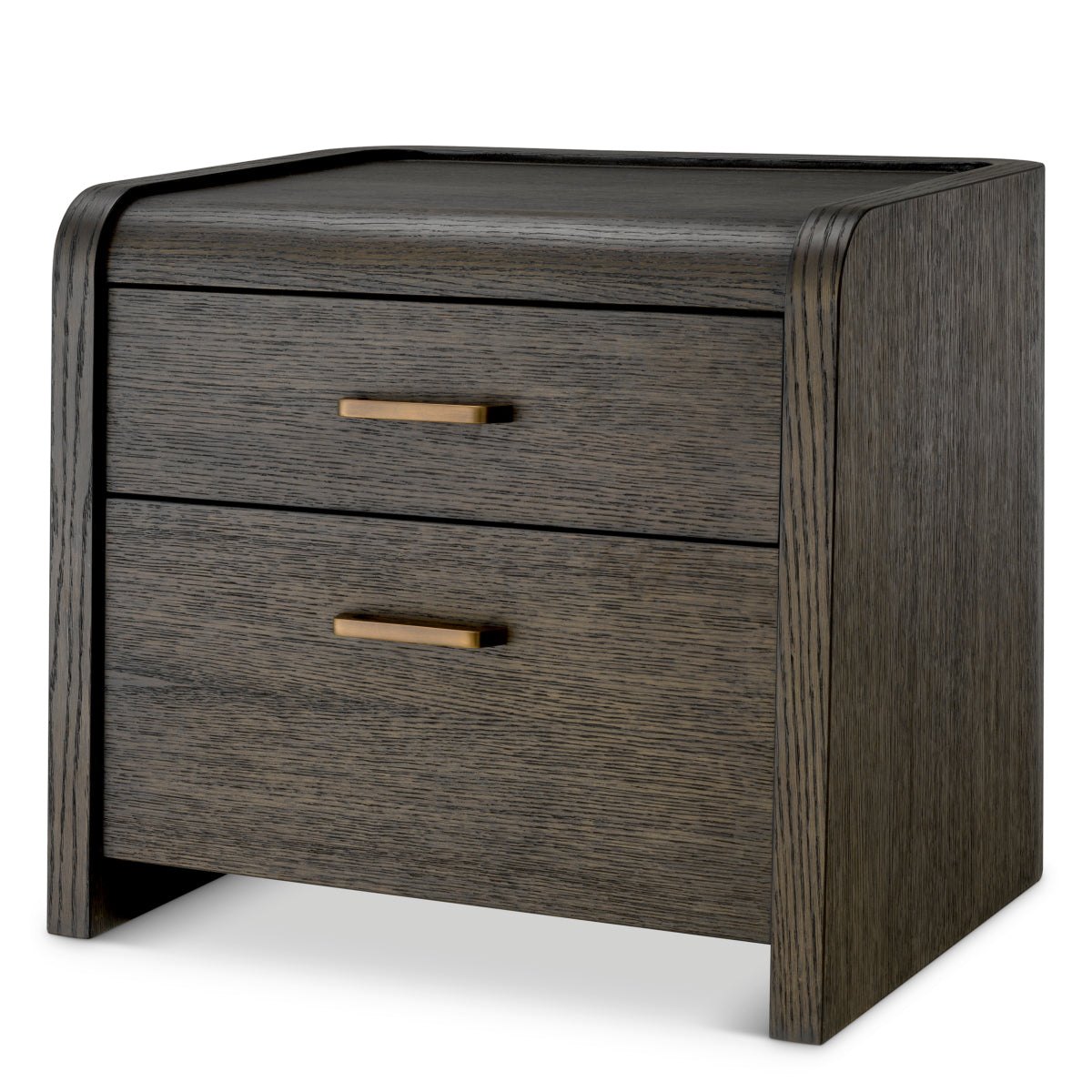 Eichholtz Joane Nightstand, Mocha Oak Veneer, Medium Bronze (119144)