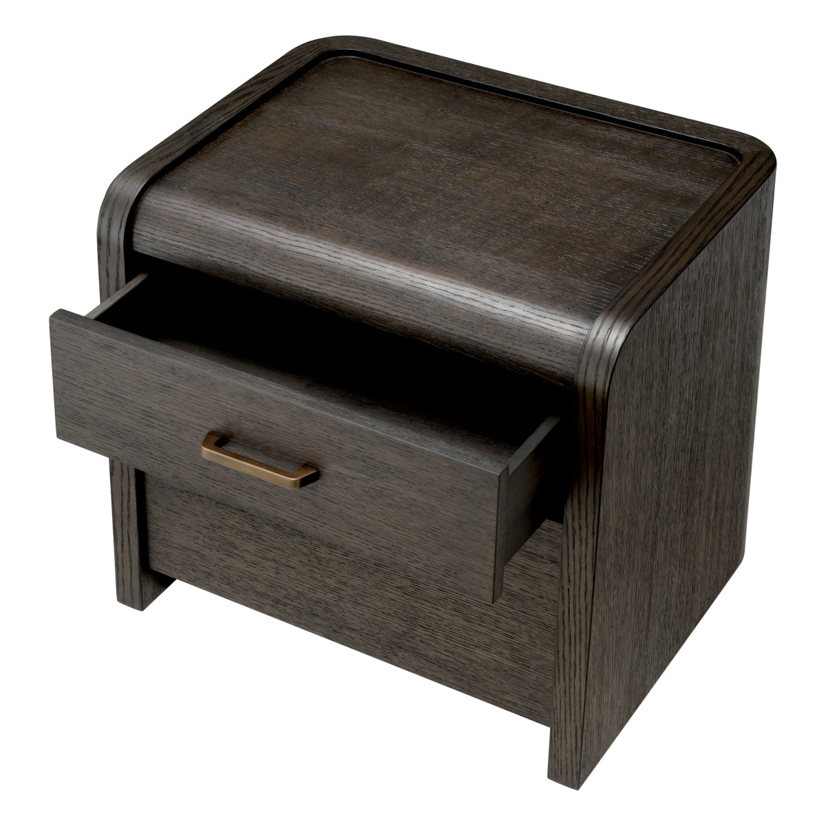 Eichholtz Joane Nightstand, Mocha Oak Veneer, Medium Bronze (119144)