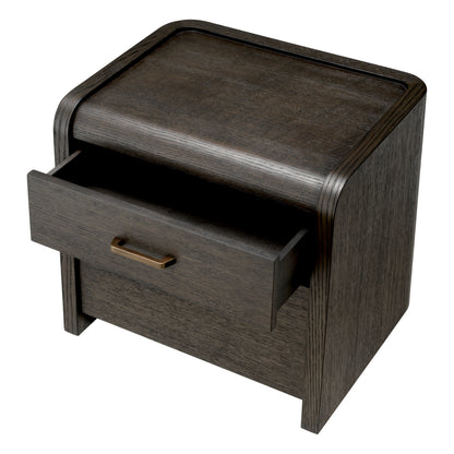Eichholtz Joane Nightstand, Mocha Oak Veneer, Medium Bronze (119144)