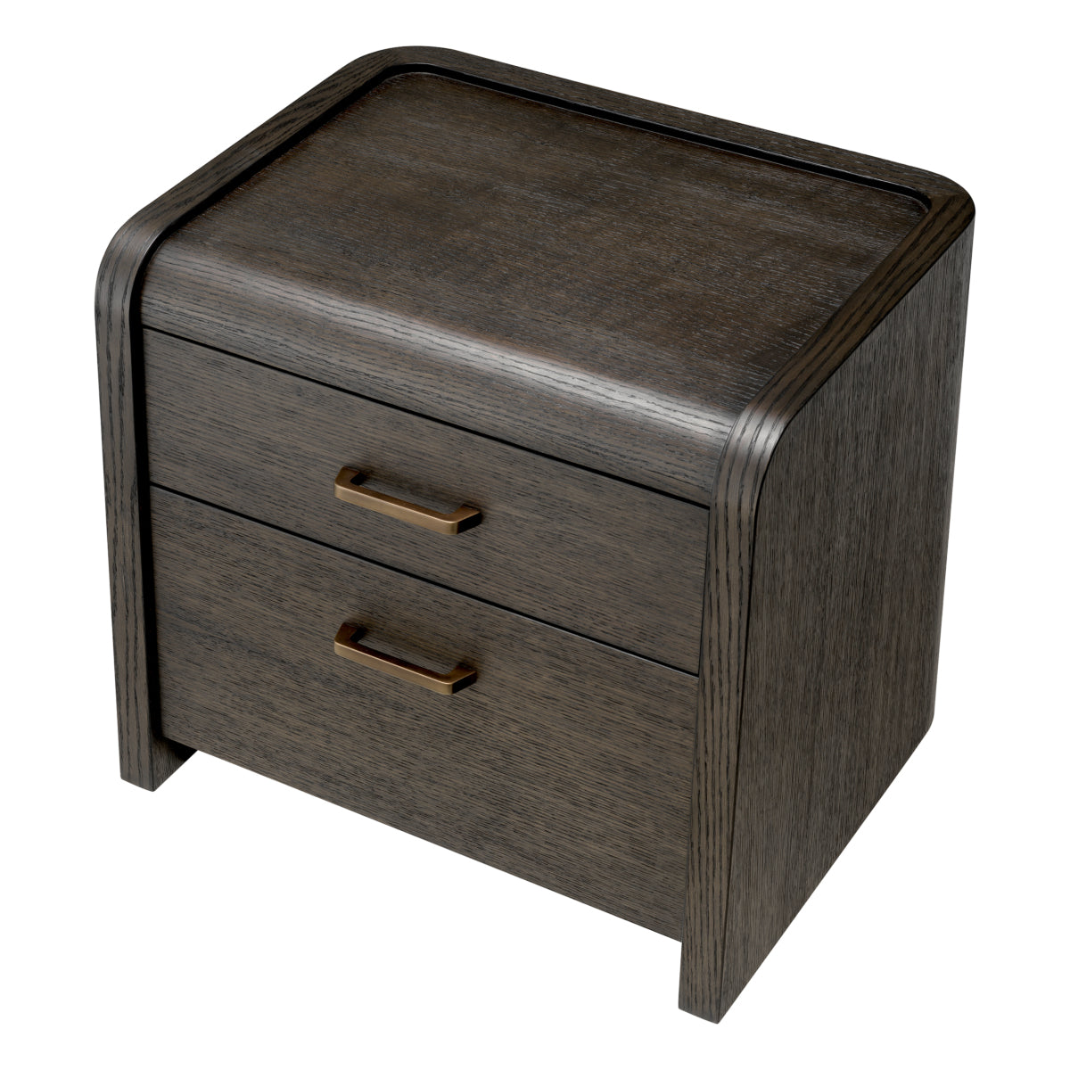 Eichholtz Joane Nightstand, Mocha Oak Veneer, Medium Bronze (119144)