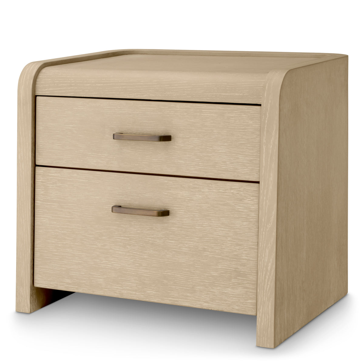 Eichholtz Joane Nightstand, Washed Oak Veneer, Medium Bronze (119145)