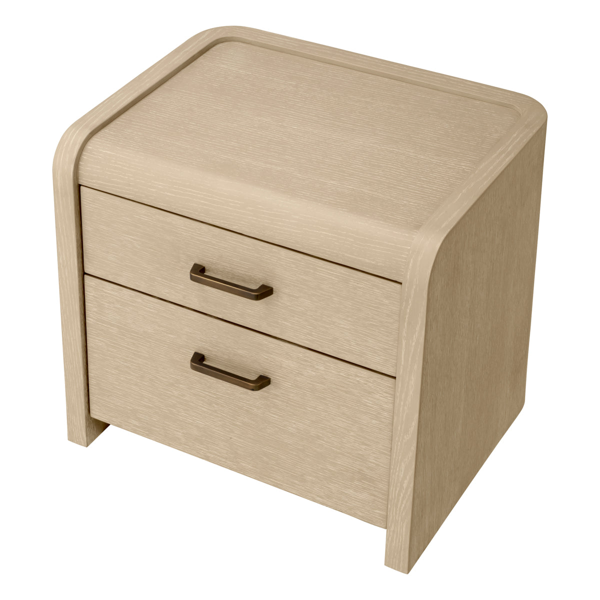 Eichholtz Joane Nightstand, Washed Oak Veneer, Medium Bronze (119145)