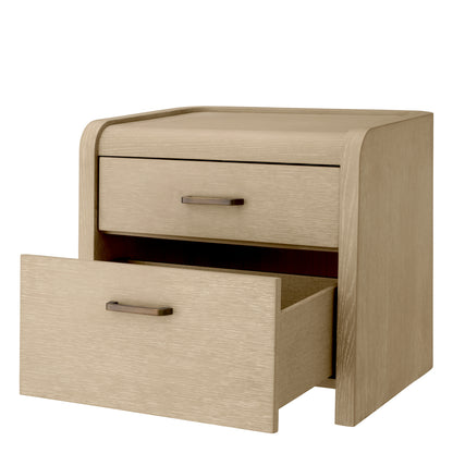 Eichholtz Joane Nightstand, Washed Oak Veneer, Medium Bronze (119145)