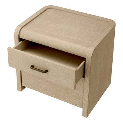 Eichholtz Joane Nightstand, Washed Oak Veneer, Medium Bronze (119145)