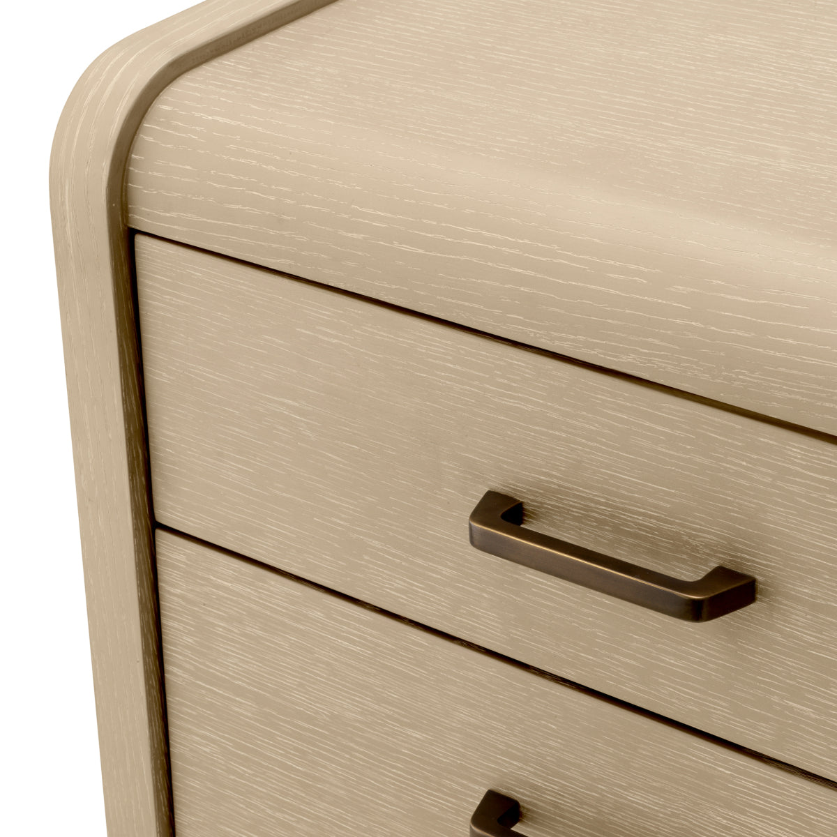 Eichholtz Joane Nightstand, Washed Oak Veneer, Medium Bronze (119145)
