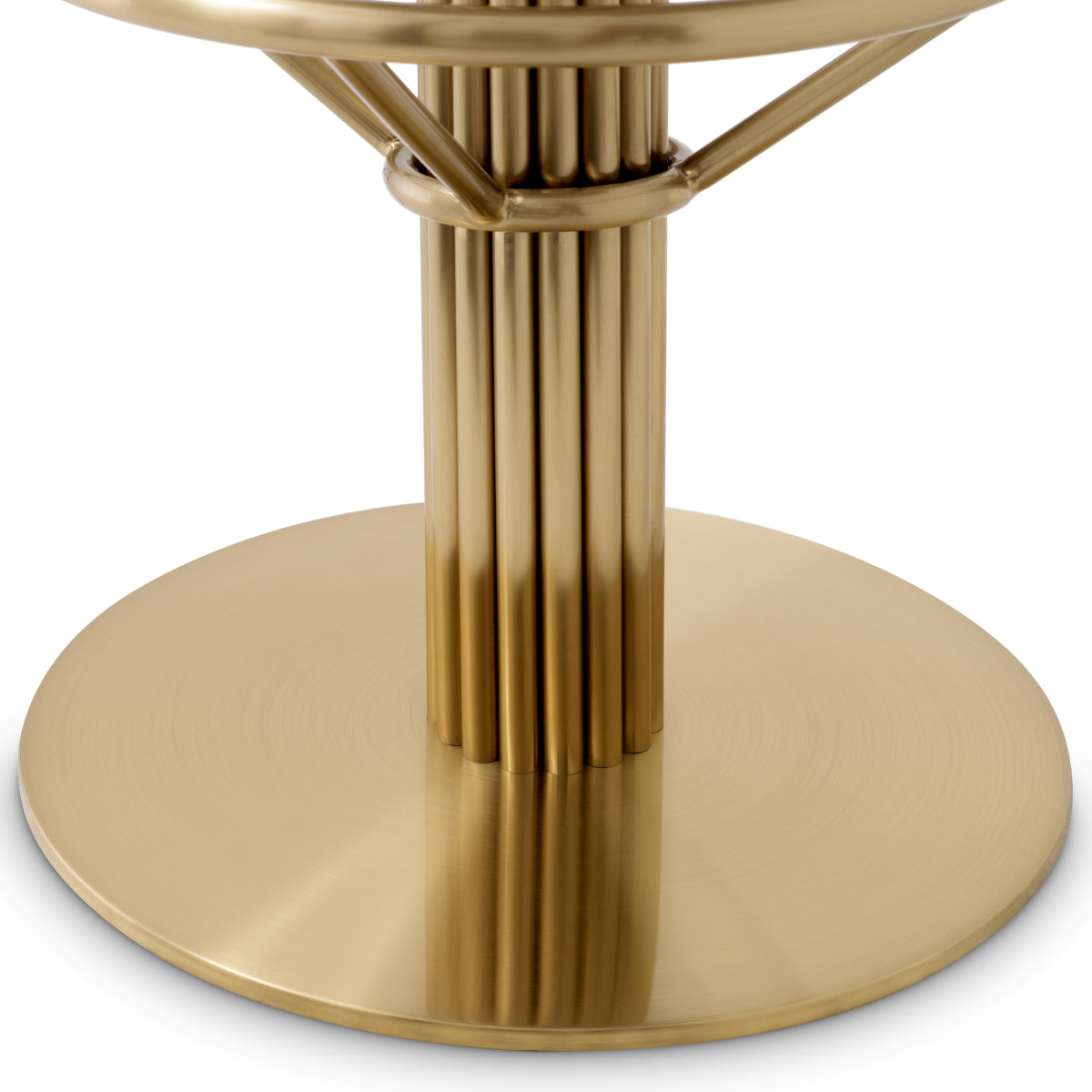Eichholtz Dorland Bar Stool, Roche Dark Grey Velvet, Brushed Brass, Swivel Base (A119170)