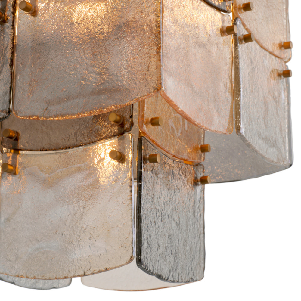 Eichholtz Laurent Chandelier, Antique Brass, Handmade Glass (119177UL)