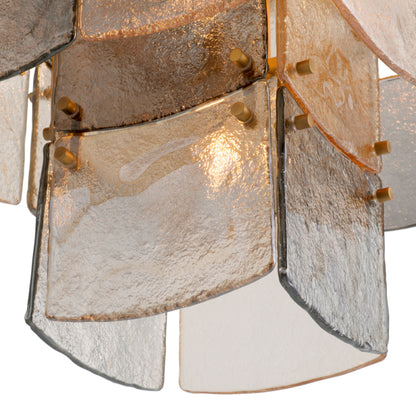 Eichholtz Laurent Chandelier, Antique Brass, Handmade Glass (119177UL)
