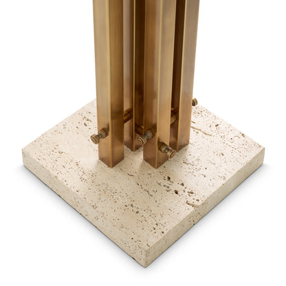 Eichholtz Amadora Coatrack, Vintage Brass, Travertine (119180)