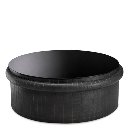 Eichholtz Tortugo Coffee Table, Black, Black Glass (119197)