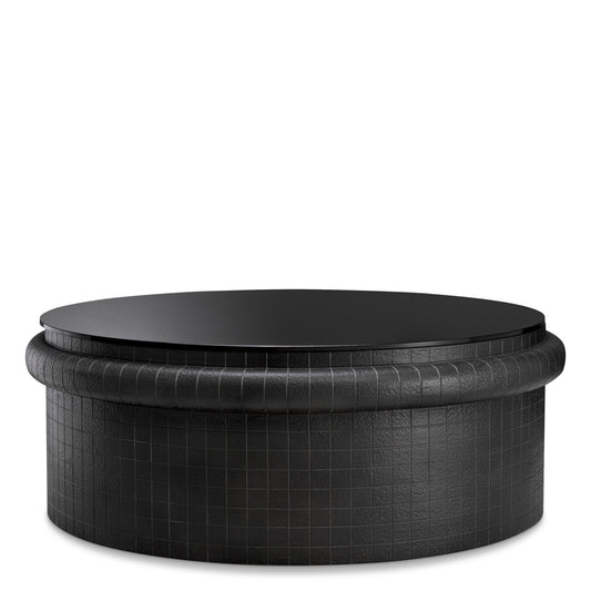 Eichholtz Tortugo Coffee Table, Black, Black Glass (119197)