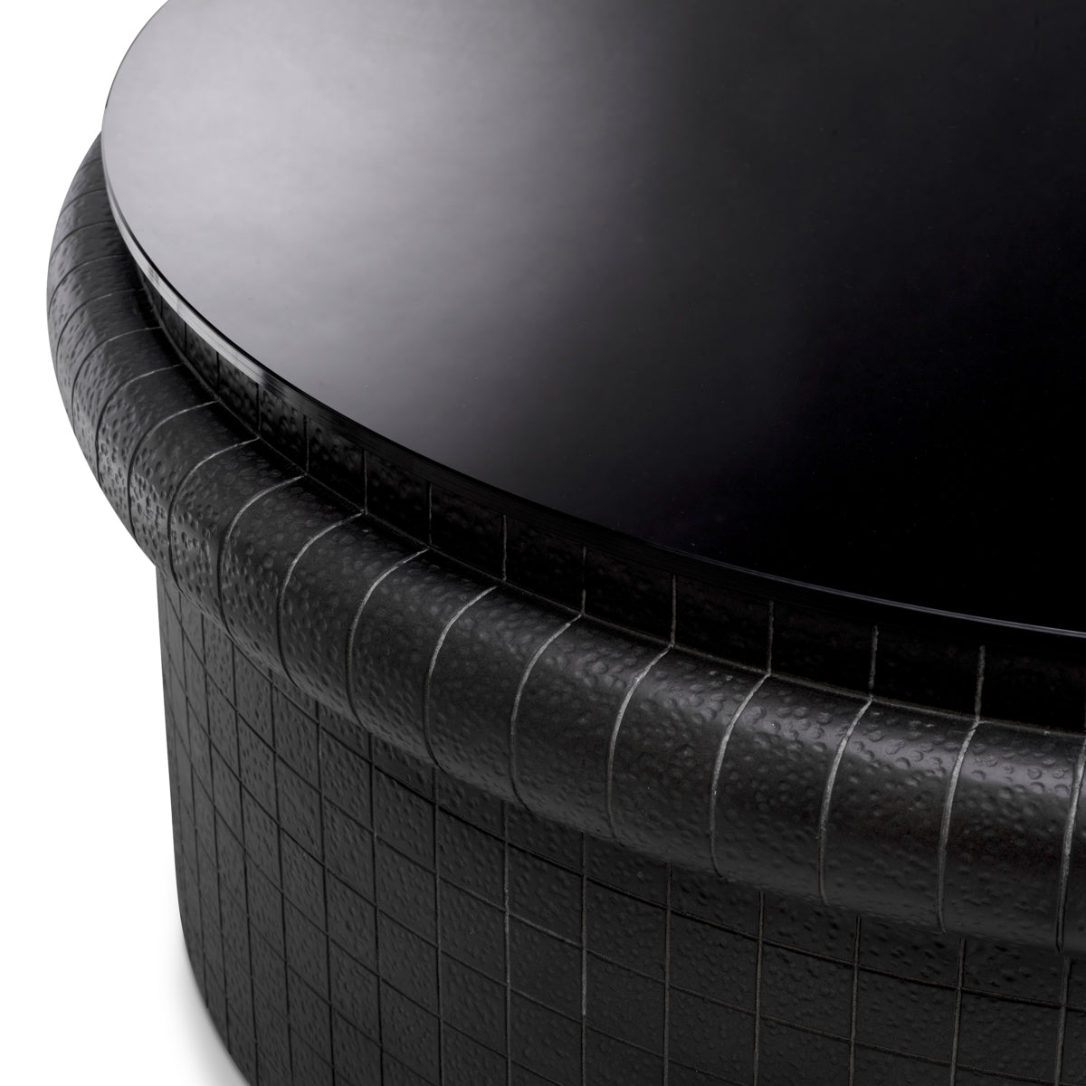 Eichholtz Tortugo Coffee Table, Black, Black Glass (119197)