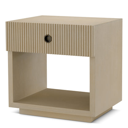 Eichholtz Dimitrios Nightstand, Washed Oak Veneer, Bronze (119214)