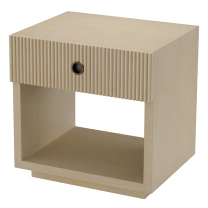 Eichholtz Dimitrios Nightstand, Washed Oak Veneer, Bronze (119214)