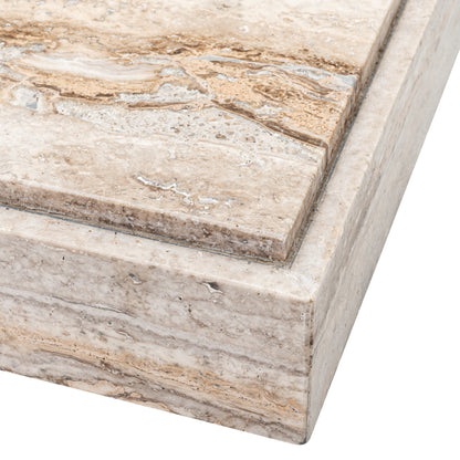 Eichholtz Sartoria Coffee Table, Silver Travertine (119215)