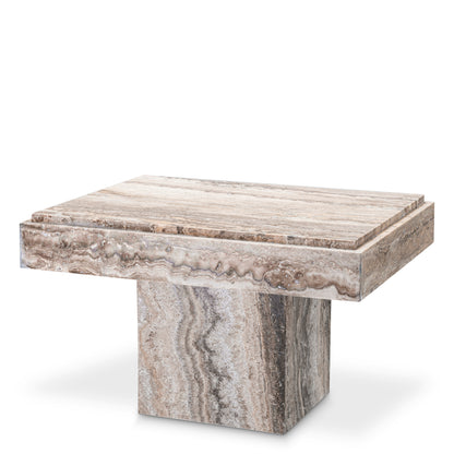 Eichholtz Sartoria Side Table, Silver Travertine (119216)